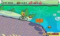 Игры Спанч Боб: Губка Боб на велосипеде