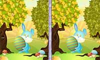 Как играть в Найти отличия: Пасхальный заяц